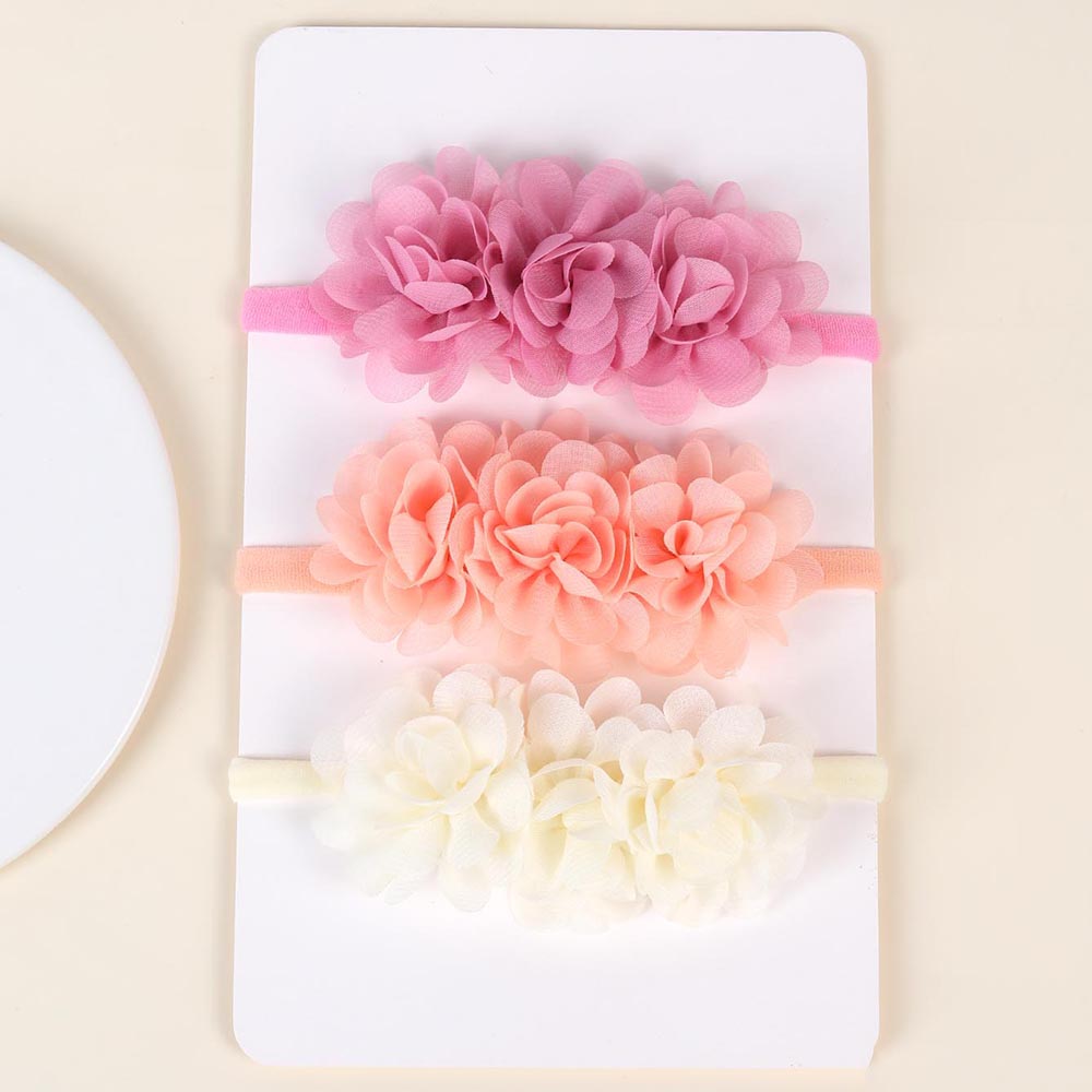 Baby Gear - Diademas de flores de gasa para
