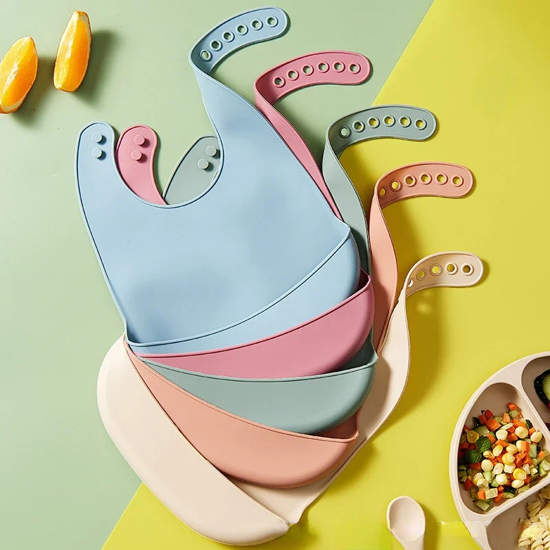 1-4 unidades de baberos ajusta - Waterproof Baby Bibs Silicone reseña y precio